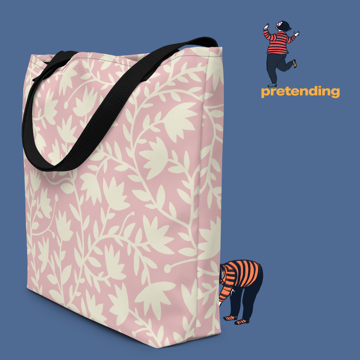 Spiky Flower Large Tote