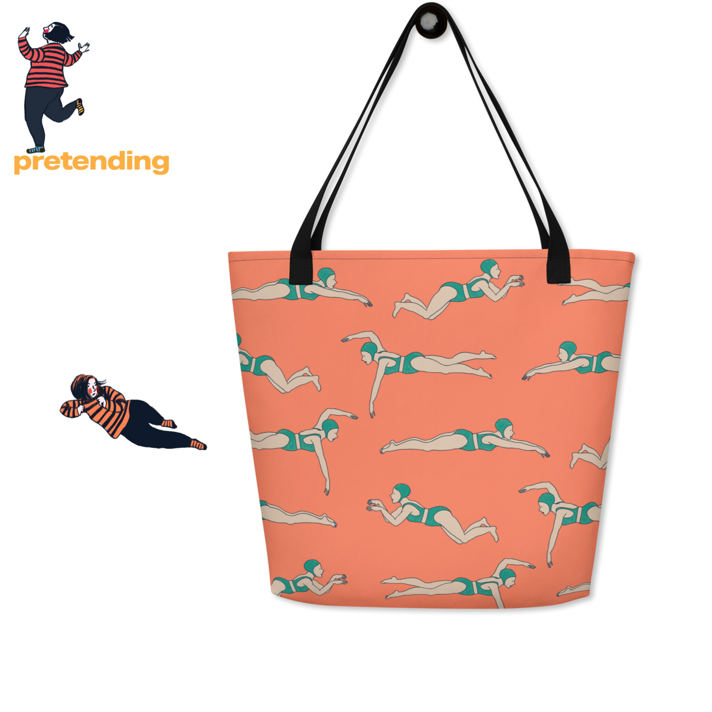 Peachy Large Tote