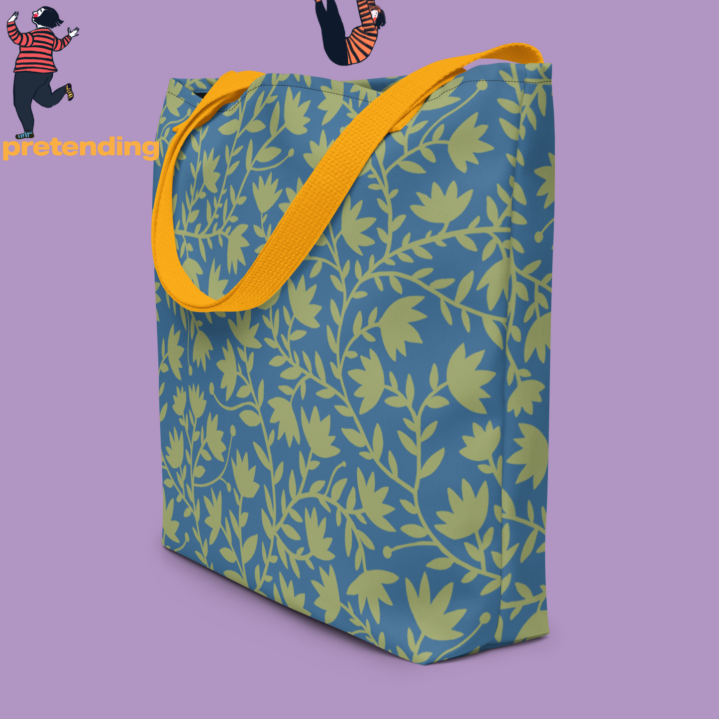 Spiky Flower Large Tote