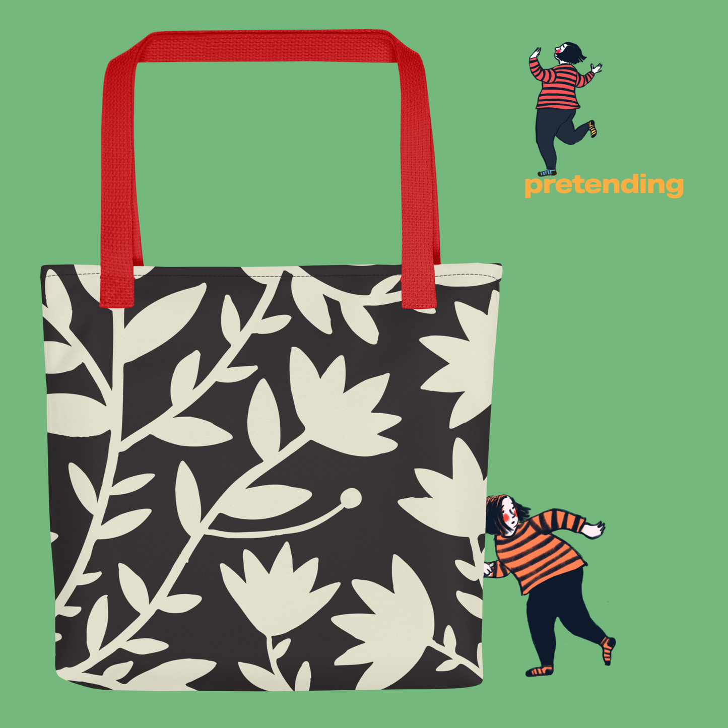 Spiky Flower Tote
